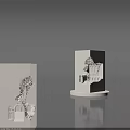 Elegant White Wall Lamp With Geometric Hollow Design And Warm Ambient Light