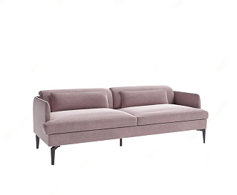 Nordic double sofa 3d model