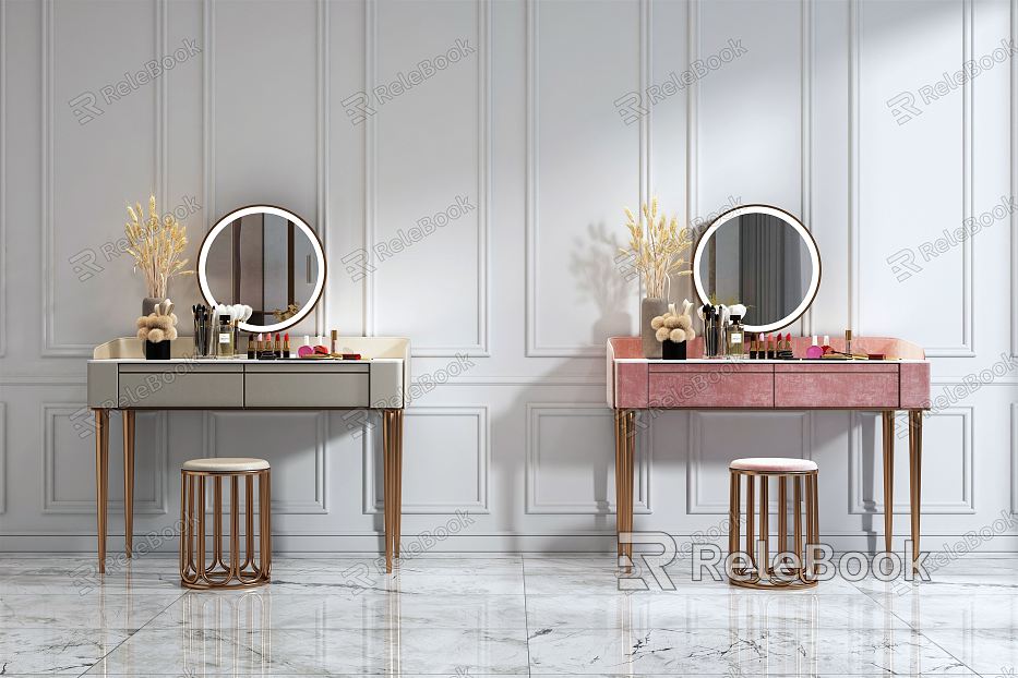 Light Luxury Dressing Table model