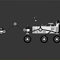 Modern Mars Rover With Robotic Arm And Scientific Instruments For Space Exploration 3d model