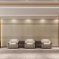Modern Conference Room Interior With Wooden Walls Large Blackboard Ceiling Lights And Arranged Chairs
