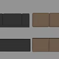 Leather Bed Headboards In Black And Brown With Smooth And Striped Designs