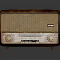 Vintage Retro Radio with Wooden Case Classic Knobs Dial and Speaker Grille
