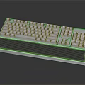 Slim Profile Computer Keyboard With Backlit Keys Ergonomic Design And Aluminum Base