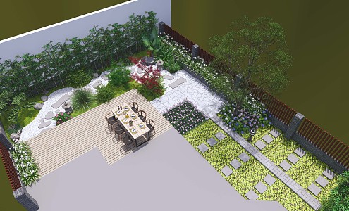 Japanese Garden 3d model