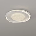 Modern Minimalist Bedroom Ceiling Light With Round White Simple Design 3d model