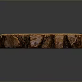 Natural Plant Wood Slice With Round Shape Annual Rings And Bark Edges