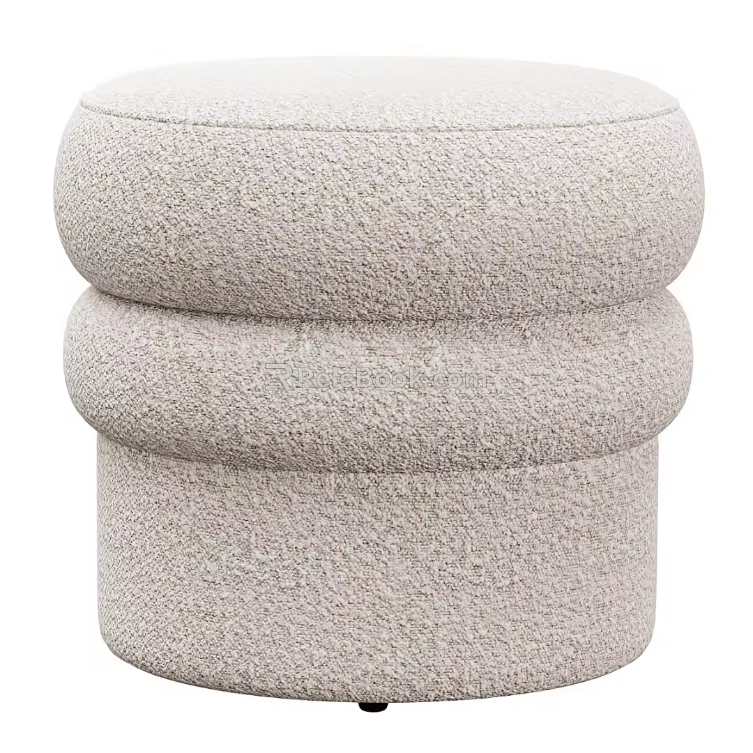 Round stool produced 3d model