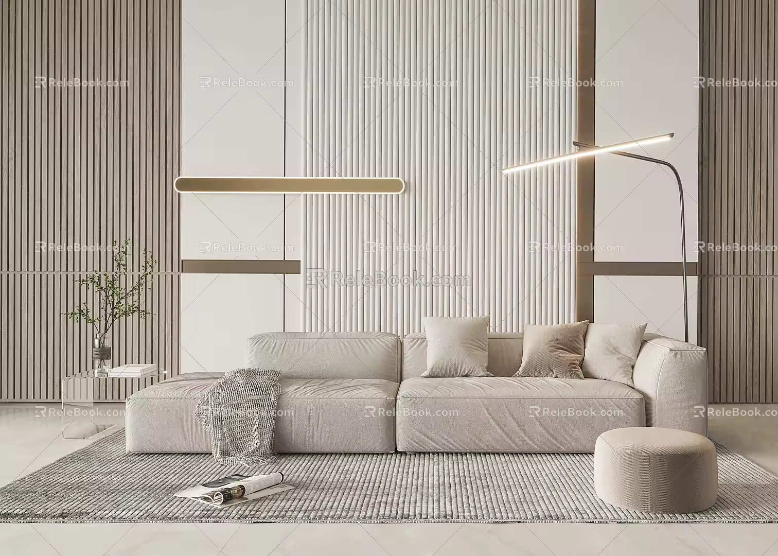 Modern Poliform Combination Sofa 3d model