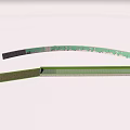 Outdoor Garden Landscape Design With Green Serrated Edge Decorative Strips