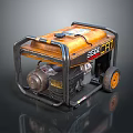 Portable SEBO CRAFT Gasoline Generator With Orange Black Design And Wheels