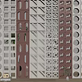 Modern partition cement partition 3d model