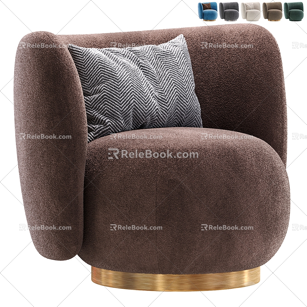 Modern Single Sofa 3d model