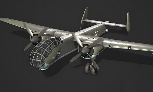 Realistic Fighter Realistic Aircraft Fighter Space Bomber World War II Transportation 3d model