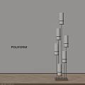 Modern floor lamp 3d model