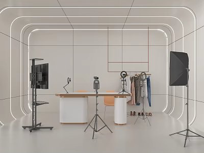 Contemporary Public Office Space Featuring Ergonomic Desks Comfortable Chairs And Modern Lighting 3d model