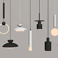 Modern Minimalist Pendant Lights With Various Black And White Designs For Interior Decor