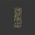 Military Camouflage Wheeled Tank with Top Mounted Weapons and Six Wheels