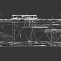 Gray Elongated Industrial Metal Component With Grooves Partitions And Mechanical Structure