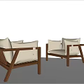 Retro Single Sofa 3d model
