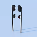 Traffic Light Indicator 3d model