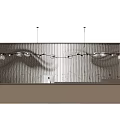 Modern reception desk 3d model