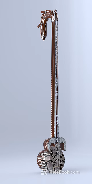 Creative Musical Instruments And Art Supplies Design For Artistic Studio Collection 3d model 