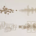 Modern Geometric Wall Decor With Abstract Shapes Lines And Circular Patterns For Contemporary Home Interiors