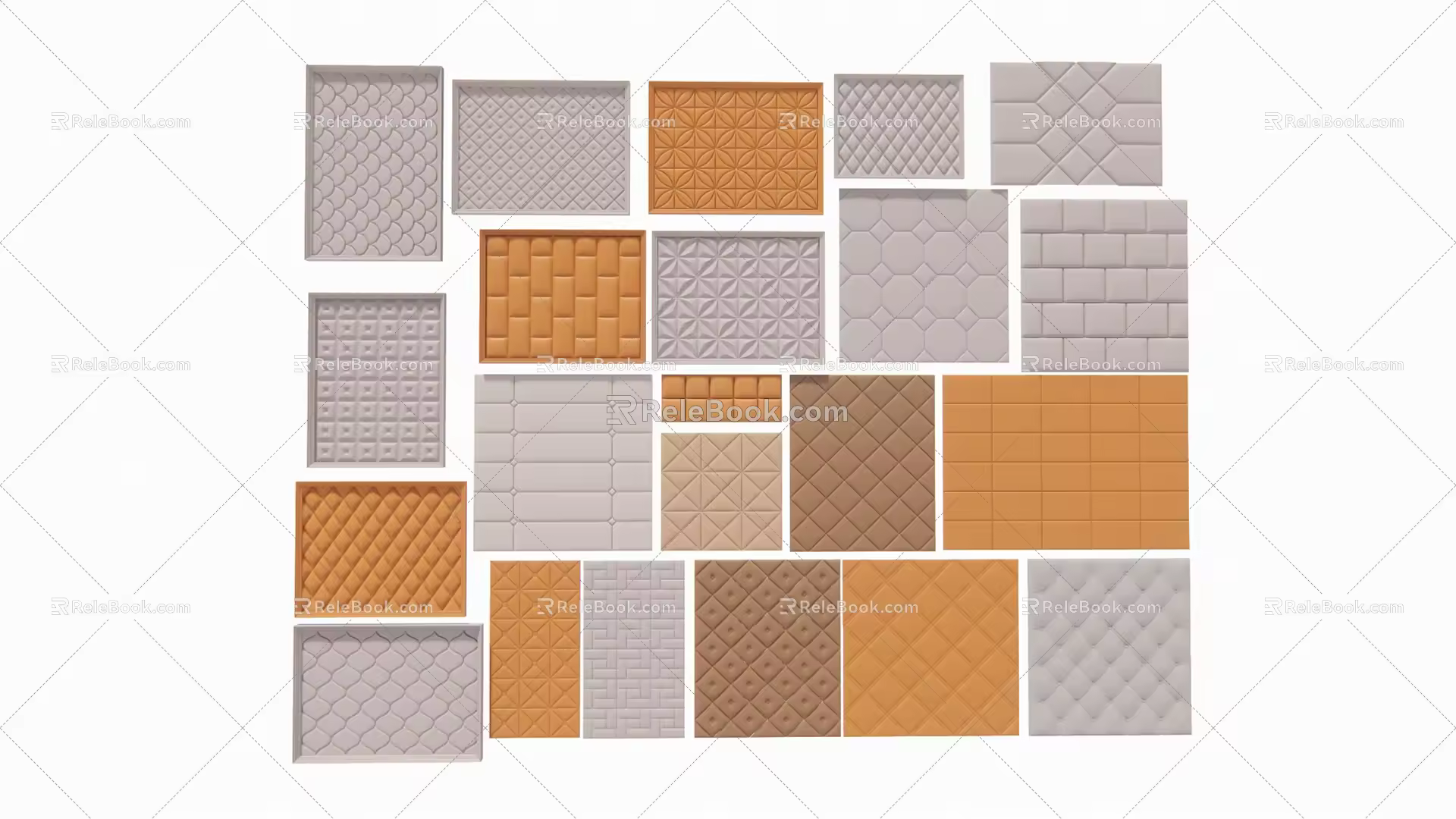Modern Soft Bag Soft Bag Hard Bag Combination 3d model