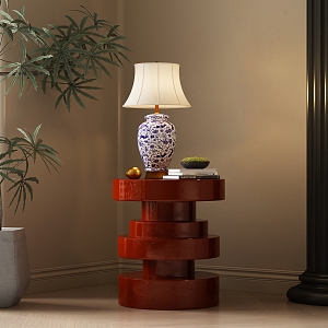 New Chinese Style Table Lamp 3d model