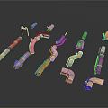 Industrial Metal Pipe Fittings With Various Shapes And Sizes Mechanical Parts