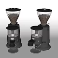 Modern Black Coffee Grinders As Essential Kitchen Appliances With Transparent Hoppers