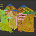 Breathtaking Red Mountain Range With Snow Capped Peaks And Vibrant Red Vegetation