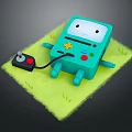 Modern game console home game console Nintendo game console vintage game console 3d model