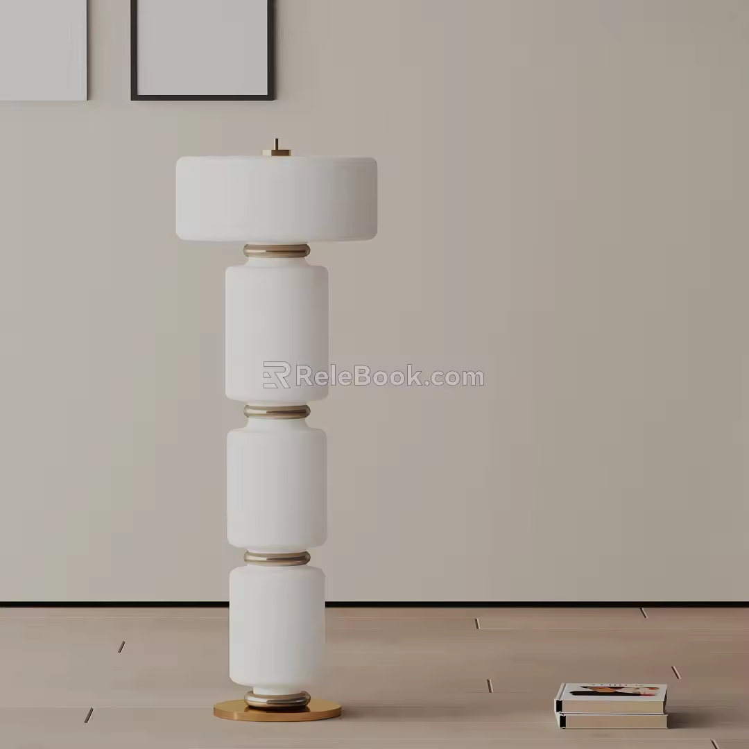 Modern floor lamp 3d model