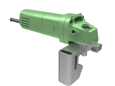 Green Handheld Electric Angle Grinder Power Tool For Cutting And Grinding 3d model