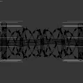 Wooden Crossed Defensive Weapon Structure With Barbed Wire Military Obstacle
