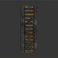 Durable Vertical Metal Frame Equipment Featuring Yellow Strip Components For Industrial Use