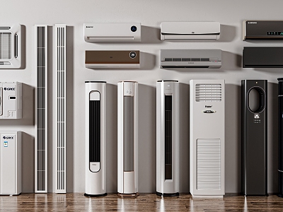modern air conditioning column type air conditioning outlet 3d model