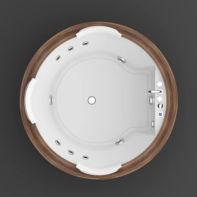 modern jacuzzi nova round jacuzzi 3d model