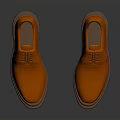 Orange Casual Lace Up Shoes With Comfortable Sole For Daily Wear