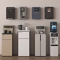 Contemporary Daily Use Electrical Appliances Featuring Water Dispensers Coffee Makers And Mini Refrigerators