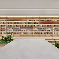 Library Art Ladder Book Bar Reading Area Bookcase Urban Study Leisure Area 3d model