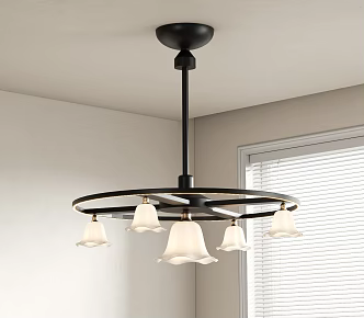 French Vintage Chandelier 3d model