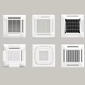 Air conditioning ceiling type central air conditioning 3d model