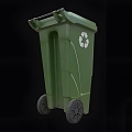 Modern Public Plastic Bucket Modern Bucket Plastic Bucket Waste Bucket Public Facilities Environmental Protection 3d model