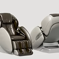 Modern Luxury Massage Chair With Ergonomic Design Leather Upholstery And Dual Angles