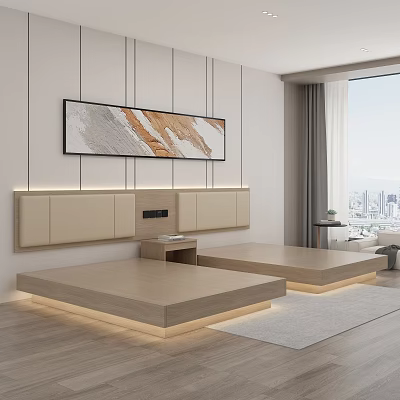 Hotel Bed Room Hotel Room Standard Room Hotel Double Bed 3d model Hotel Bed Room Hotel Room Standard Room Hotel Double Bed 3d model