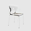 Modern Transparent Dining Chair With Clear Acrylic Material And Minimalist Sleek Design