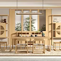 New Chinese Style Study Home 3d model